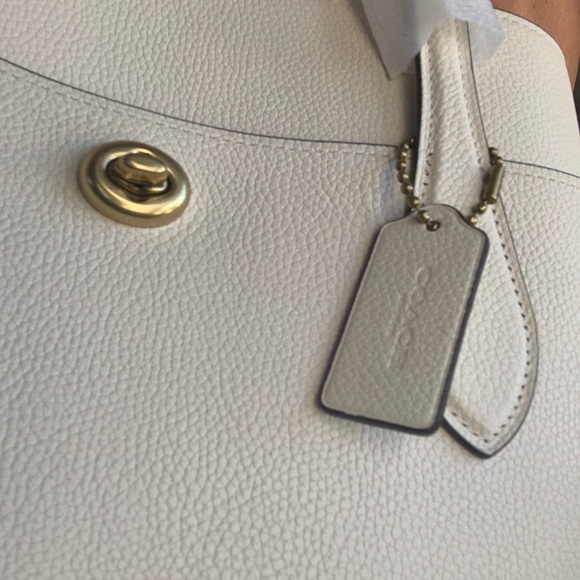 Authentic COACH 1941 Pebbled leather 3 compartments turnlock carryall/tote/Crosb - Picture 11 of 12